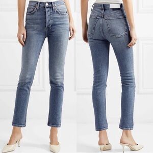 Re/Done High Rise Blue Women's Jeans